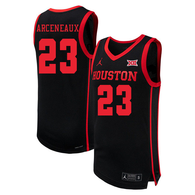 Terrance Arceneaux College Jersey,Houston Cougars #23 Terrance Arceneaux Basketball Jersey-Black